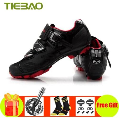 Tiebao Cycling Shoes Sapatilha Ciclismo Mtb SPD Pedals Men Women Mountain Bike Shoes 2019 Racing Self-Locking Cycling Sneakers