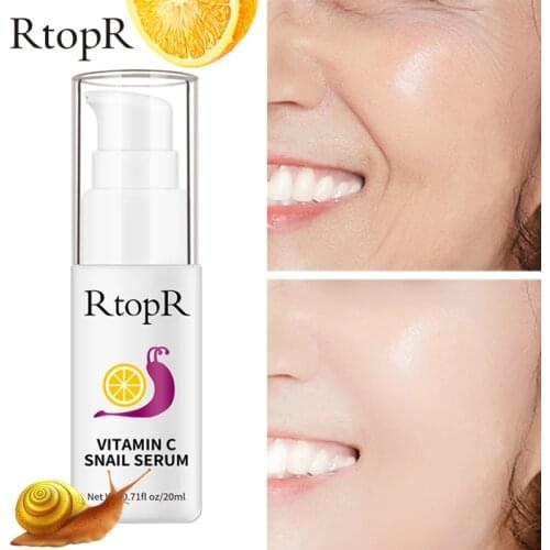VitaminC Snail Serum Rejuvenation Anti Wrinkle Firming Bright Skin Serum For Face Ance Treatment Snail VC Collagen Repair Serum