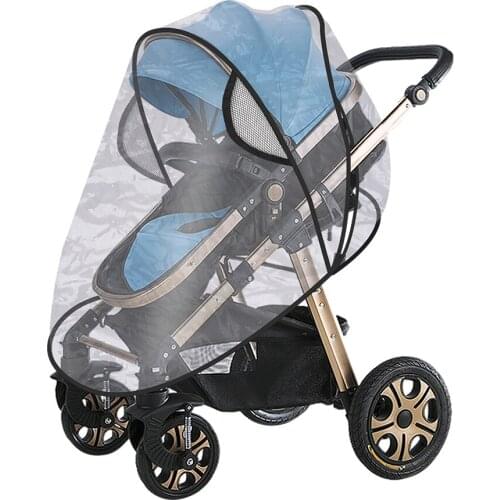 Wind Dust Shield Baby Stroller Pushchair Pram Rain Cover Universal Baby Stroller Raincover Transparent Waterproof Rain Cover