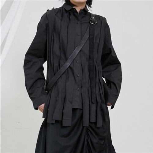 S-7XL!!2020 Mens spring and Autumn black design can be worn with many pieces with long sleeves shirts