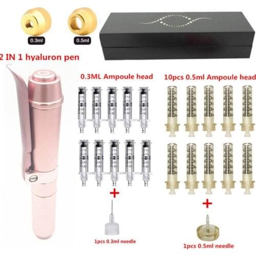 2020 High Pressure 0.5ML Hyaluron Pen High density metal For Anti Wrinkle Lifting Lip hyaluron gun atomizer Lip injection pen