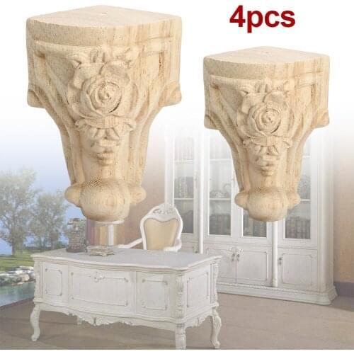 4Ps Furniture Feet Wooden Feet Sofa Feet Furniture Feet Eucalyptus Solid Wood Beech Wood Legs Cabinet Base Sofa Foot heathly