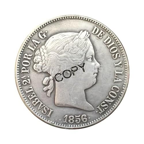 9 coins Spain 20 Reales copy coins