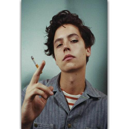 American Movie Smoke Actor Star Cole Sprouse Silk Fabric Wall Poster Art Decor Sticker Bright