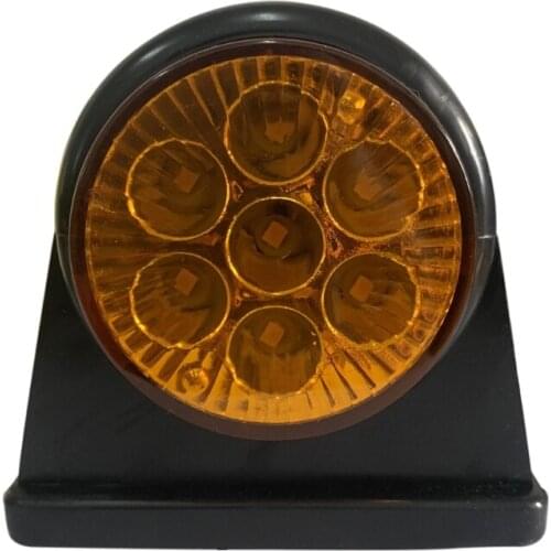 Car Trailer LED Side Marker Light Yellow Red Turn Signal Clearance Light