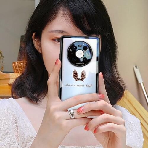 Clear Glass Case For huawei Mate 40 Pro Mate 40 Mate 40 pro plus + Tempered Phone Case Cover 360 Full Phone Case Coque Funda