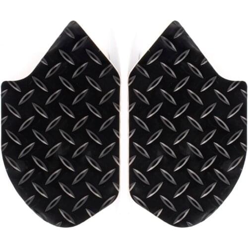 Black Motorcycle Rubber Side Gas Fuel Oil Tank Traction Pad Knee Grip Protector Sticker Decal for Honda CBR650F 2014-2018 Models