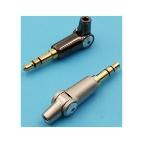 Deformable plug Straight curved converted 3.5mm earphone plug 2pcs