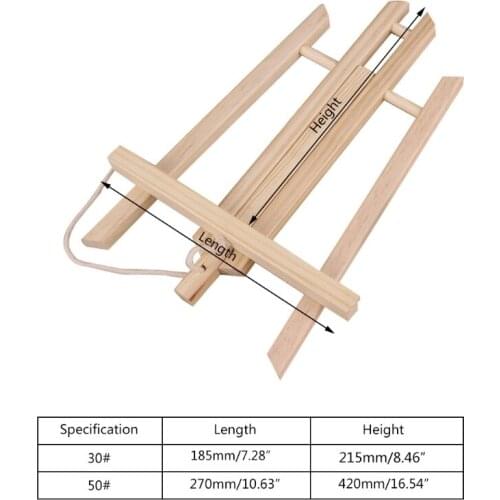 Wood Easel Advertisement Exhibition Display Shelf Holder Painting Stand