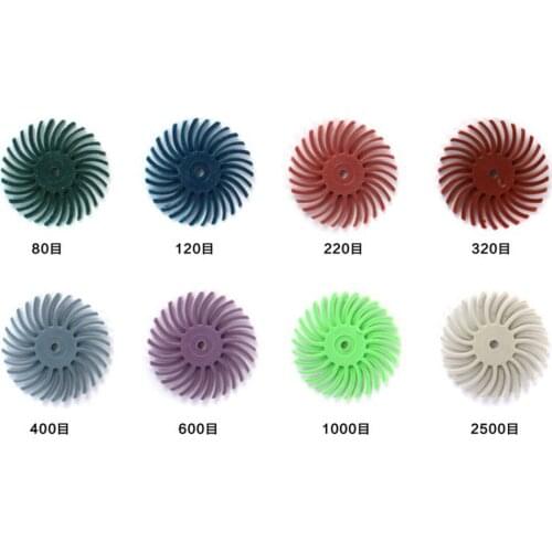 Diy 100PCS Radial Bristle Discs Dremel Accessories Abrasive Tools jewelry and dental polishing brush