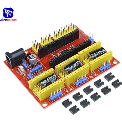 1PC CNC Shield V4 Engraving Machine Compatible with Nano 3.0 / A4988 Driver Expansion Board Module for the 3D Printer Diy Kit