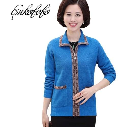 Женские кардиганы на молнии Enkofofo China At AliExpress