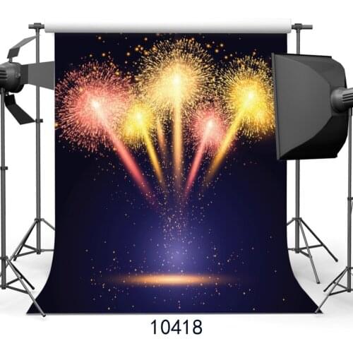 Photo Background Fireworks Night Photography Backdrops Vinyl Cloth Customized 3D Backgrounds for Photo Studio Photoshoot
