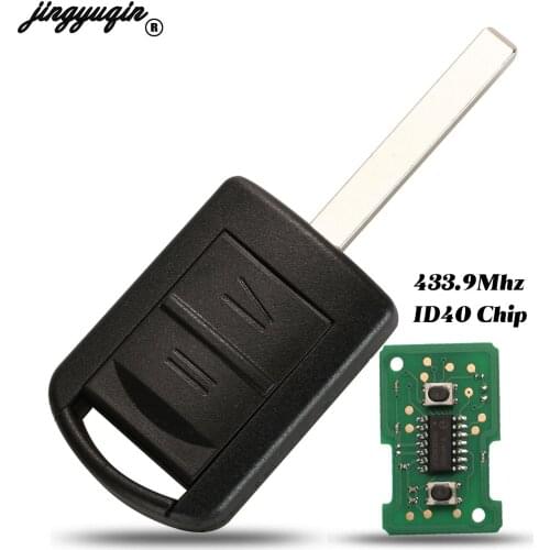 Jingyuqin 2 BT Remote Key Shell for AGILA MERIVA ASTRA CORSA C COMBO VAN TIGRA ASK 5WK48668 433.9MHz with ID40 Chip for Opel