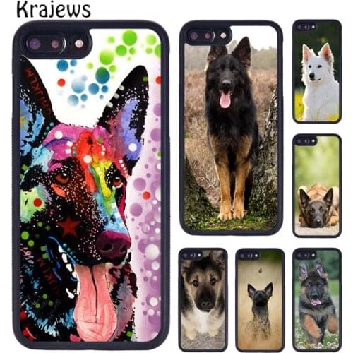 Krajews Beautiful German Shepherd Dog phone Case For iPhone 5 6S 7 8 Plus 11 12 Pro X XR XS Max Samsung Galaxy S7 S8 S9 S10 plus