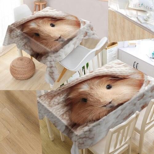 Best Guinea Pig Custom Table Cloth Rectangular Oxford Print Waterproof Oilproof Square Table Cover Party Tablecloth