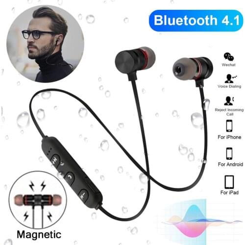 Y10 Magnetic Wireless Bluetooth In-Ear Earphone Stereo Sports Headphone with Mic