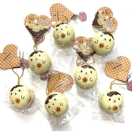 Creamiicandy yummiibear macaron squishy slow rising gift toys