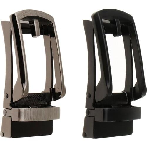 Pack of 2 Polished Metal Belt Buckle Replacement Automatic Ratchet Belt Part