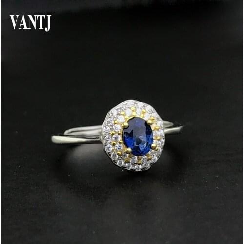 Genuine Natural Sapphire Rings for Women Real Silver 925 Ring Mens Sparking Jewelry Brand Anniversary Party Gift wholesale