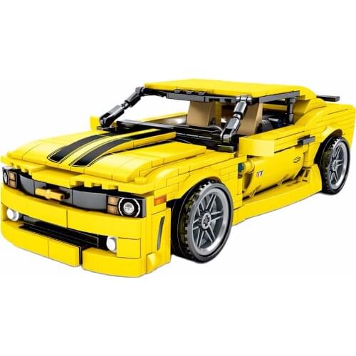 New Supercar Model Building Blocks Speed Champion Pull Back Vehicle Racing Blocks Childrens Christmas Gift