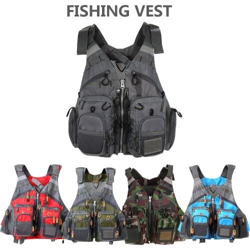 【New store 】 outdoor sport fishing vest men vest respiratory utility fish vest no foam Buy foam can be used as a life jacket