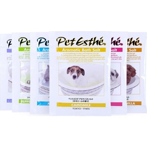 Petesthe Aromatic Bath Salt Series relax and invigorate Pet Herbal bath Made in Japan 15G Rose Lavender