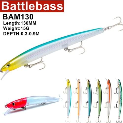 1pcs Fishing Lures 13cm 15g 3D Eyes Floating Laser Minnow Hard Aritificial Wobblers Crankbait Plastic Baits Pesca Isca M130
