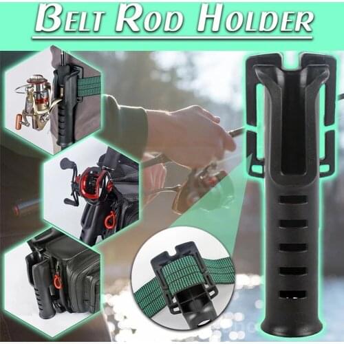 Belt Rod Holder Portable Pole Inserter Fishing Rod Pesca Multi-function Rack Fishing Rod Quick Belt Holder Rod Rack Accessories