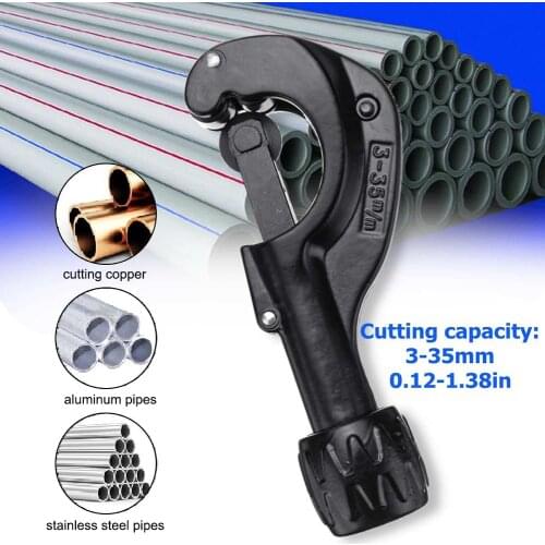 Steel Tubing Cutter 1/8" to 1-3/8" Stainless Steel Aluminum Copper Pipe Tube Cutter Knife Cut Plumbing Tool Home Hand Tools