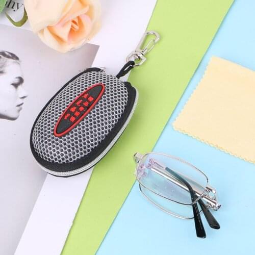 Silver Metal Snap Folding Reading Glasses with Case +1.5 +2.0 +2.5 +3 +3.5 +4.0