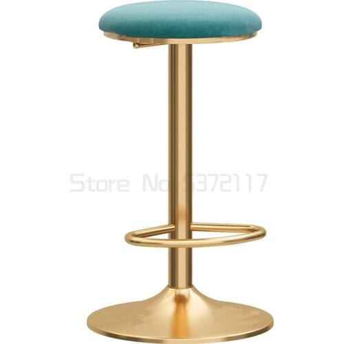 Nordic modern simple ins net red light luxury household lifting rotating chair bar front desk stool