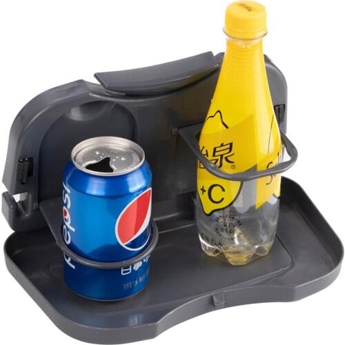 Folding Car Back Seat Table Plastic Drink Food Rack Cup Holder Tray Stand Desk