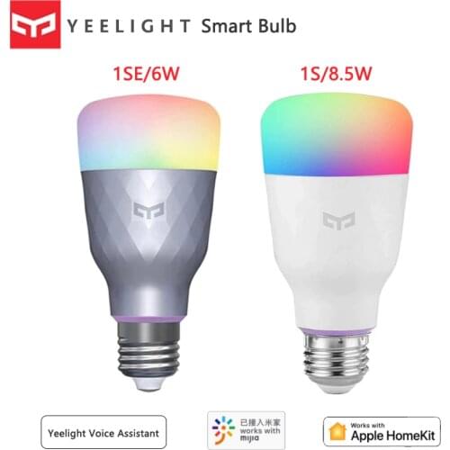 Hot Update Version Yeelight Smart LED Bulb E27 10W 800lm WIFI Bulb for Desk Lamp Bedroom Via Mobile App Remote Control White/RGB