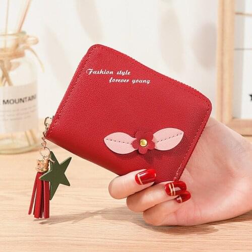 Flower Women Wallet Sweet Fresh Purse Fashion Euro Wallet Simple Zipper Money Bag Mini Coin Purse Coin Pocket Credit Card Holder