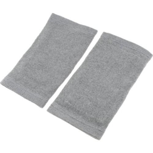 1 Pair Men Women Knee Sleeve Winter Thermal Warm Wrap Leg Warmer Gray L
