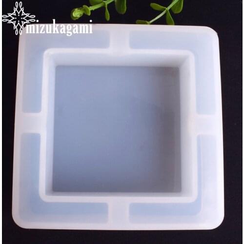 1pcs UV Resin Jewelry Liquid Silicone Mold Geometric Big square Resin Molds For DIY Intersperse Decorate Making Jewelry