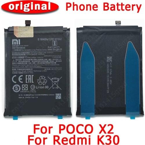 100% Original For Xiaomi Mi Poco X2 Redmi K30 Battery BM4P 4400mAh Cellphone Li-lon Built-in Batteria Replacement Spare Parts