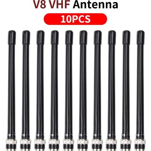 10x VHF Antenna 136-174MHz 10W For Icom V8 V80 V80E V82 V85 V85E F3S VX200 VX500 16.3CM Length