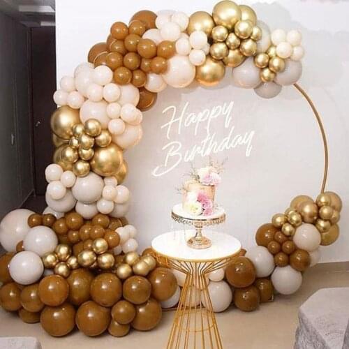 112 pcs Retro Coffee Balloon Garland Arch Kit For Jungle Safari Theme Baby Shower Birthday Party Wedding Anniversary Decorations