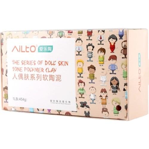 2 pcs/pack Professional Soft Clay Mud Polymer Clay Pottery DIY Sculpting Ceramic action figure doll skin color