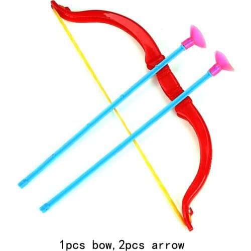 2 set Kids Shooting Outdoor Sports Toy Bow Arrow With Sucker Plastic Toys for Children Outdoor Funny Toys Gifts kit Kids Toy