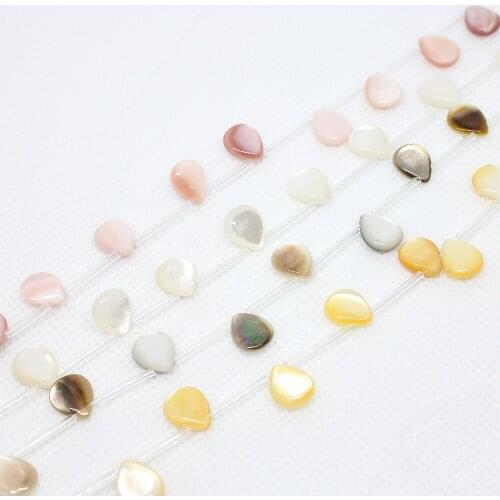 20pcs/bar Natural Conch Shell Pendant Beautiful Heart-shaped Shell Pendant For jewelry making DIY Necklace Bracelet Accessories