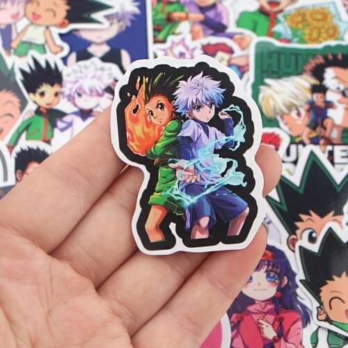 37pcs Hunter X Hunter Anime Stickers For Waterproof Laptop Bicycle Guitar Skateboard Sticker DIY Graffiti Decal For Teens Kids