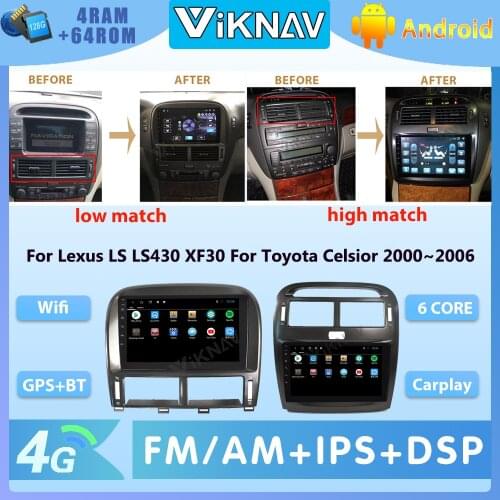 Android car radio Recorder For Lexus LS LS430 XF30 For Toyota Celsior 2000~2006 auto stereo multimedia player GPS navigation