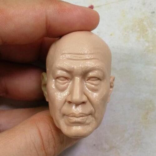 Blank 1/6 Scale Criminal Investigation ShiZhaoQi Head Sculpt Unpainted Fit 12" Figure