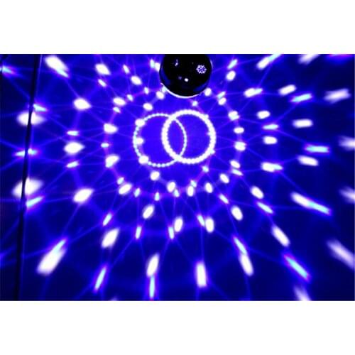 Free DHL Mini RGB LED MP3 DJ Club Pub Disco Party Music Crystal Magic Ball Stage Effect Light With USB Disk Remote Control