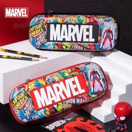 Disney Pencil Case Large Capacity Boy Primary School Students EVA Stationery Box Marvel Pen Bag Popular Childrens Pouch Ant Man