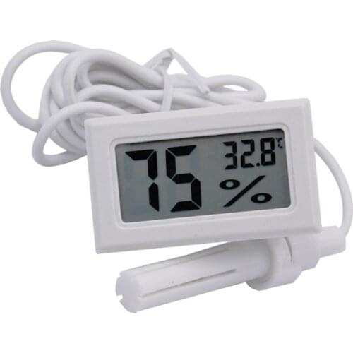 20pcs/lot Mini Digital Thermometer Hygrometer Electronic Temperature Humidity Meter Embedded Thermo-hygrometer for Reptile box