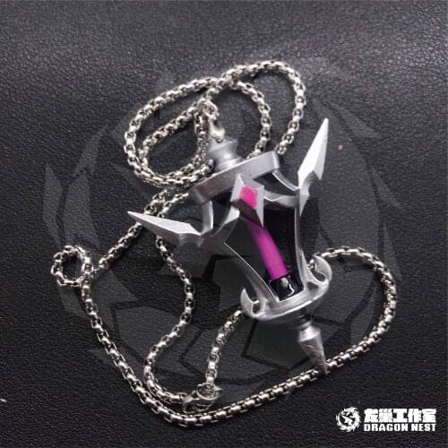 Game Genshin Impact Game Props Shape Luminous Pendant Cosplay Props Accessories Creativity Xmas Gift Resin Necklace Man Women